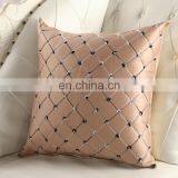 Home Embroidered Grid Pillow Boster Case Sofa Cushion Cover thumbnail-4