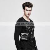 Punk Rave Men's Gothic Black Chest Harness With Pocket S-238 thumbnail-2