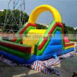 Colorful 10L*6W*5Hm Nflatable Rock Climbing Holds Wall Climbing Obstacle Course