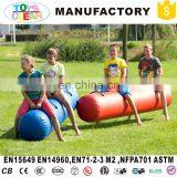 kids play inflatable air tube jumping roller for sport games