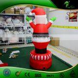 Customized Ratation Air-blown Inflatable Santa Claus With LED Lighting thumbnail-3