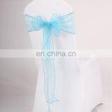 2015 Various Sizes Decorative Long Purple Organza Chair Bows thumbnail-2