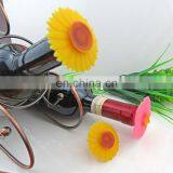 Perfect for Wine Champagne Beverage Beer Sunflower Shape Silicone Wine Bottle Stopper thumbnail-3