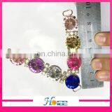 Wholesale Cheap Slipper Decoration Colorful Acrylic Rhinestone Bikini Connector thumbnail-3