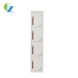 Workstation Factory Staff Clothes or Shoes Storage Cabinet With 4 Doors Hanging Clothes Metal Locker thumbnail-4