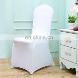 White Stretch Elastic Universal Wedding Hotel Chair Covers for Weddings Party Banquet thumbnail-3