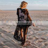 2019 New Women Chiffon Kimono Lace Loose Cardigan Bikini Cover Up Wrap Beachwear Beach Dress Beach Cover Up Pareo Robe De Plage thumbnail-5
