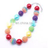 Kid Chunky Necklace Girl Rainbow Bubble Beads Necklace Boutique Beauty Birthday Gift thumbnail-5