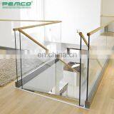 2019 PEMCO Aluminum Glass Railing Design Balcony Frameless Aluminum Glass Balustrade Stair thumbnail-3