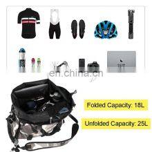 2020 NEW 25L Multi-function Riding Waterproof Messenger Bag Grey Camouflage Bicycle Storage Bag thumbnail-4