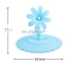 Colorful New Design Flower Shaped Silicone Cup Lid Cup Cover thumbnail-4