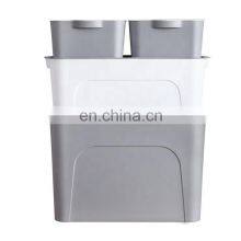 PP Storage Boxes Stackable Clothes Box Plastic Toy Organizer Box Home Storage for Living Room, Bathroom
