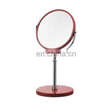 Flower Shape Mirror With Storage Modern Design Plastic Standing Makeup Bathroom Mirror Household Accessories Storage Mirror thumbnail-4