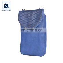 Indian Manufacturer of Silver Antique Fitting Fashion Designer Swiss Cotton Lining Women Genuine Leather Phone Bag thumbnail-3