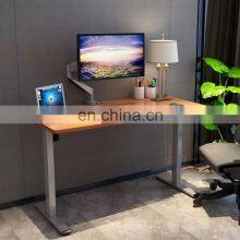 White Frame Dual Motor Ergonomic Office Standing Electric Height Adjustable Computer Desk thumbnail-2