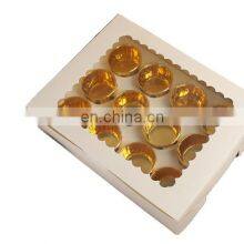 Оптовая упаковка из картона для еды и конфет, производства китайского завода, с индивидуальной печатью, с окошком, из крафт - бумаги, экологически чистая коробка для еды