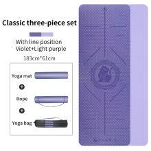 High Quality Health and Fitness Tpe Yoga Matt Factory Wholesale thumbnail-5