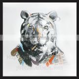 cool tiger handmade modern oil painting