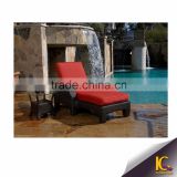 Hot sale Wicker rattan waterproof sun lounger cushion poolside /beach /garden furniture