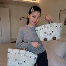 New Niche Design Jlly Cat Doll Bag Knock Cute Plush Platinum Bag Bk Elf Handbag thumbnail-1