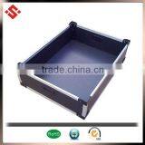 2015 corrugated plastic material black esd tray