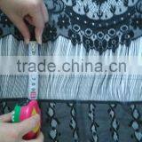 2016 New Floral Print Eyelash Fringe Sexy Figure Showed Lace Fabric Long Sleeves Dress thumbnail-3