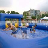 inflatable water soccer field / soap water football court