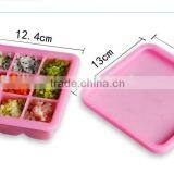 Silicone Ice Tray, Ice Cube Tray, Ice Cube Maker, Silicone Baby Food Container With Lid thumbnail-3