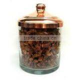 Glass Jar With Copper Cover, Spice Jars With Lids, Candy and Sweet Jars BK2025 thumbnail-5