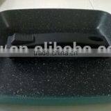 Green Color Painting Removable Handle Aluminum Non Stick BBQ Grill Pan thumbnail-3