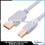 Xinya hot selling original factory gold-plated USB printer cable