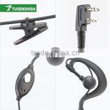 3.5mm Two Jacks Earphone Two Way Radio Headset Cheap Tensile Earpiece thumbnail-3