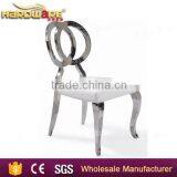 Stainless Steel Cross Back Banquet Chair , Hotel Wing Back Dining Chair Supplier's Choice thumbnail-1