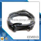 Diamond Gold Bracelet With Anchor Fashion Bracelets 2015 Anchor Bracelet Chain Bracelet Leather Bracelet for Boys thumbnail-1