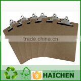 Office Wood Clipboard With Butterfly Clip