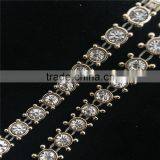 Stick on Strass Chain Gold Chain Rhinestone Roll for Bags/ Shoes Use thumbnail-4