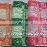 Pure Cotton Jacquard Yarn Dyed Spiral Coil Towel Face Towel