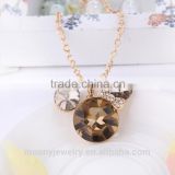 Pertty cartoon shape crystal necklace best seller necklace chain new model fashion necklace made in china