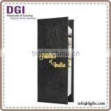 Triple Continuous Fold Out Menu Covers / Desktop Leather Cover / Chinese Menu Design thumbnail-3