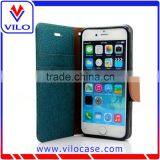 High Quality Jean Cloth Leather Case for IPhone 6S, Flip Stand Phone Cover for IPhone 6s thumbnail-6