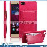 Cardholder Leather Back Cover Case for Huawei P8 thumbnail-3