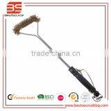 High Quality PP Handle BBQ Tool Long Handle Stainless Steel BBQ Grill Brush
