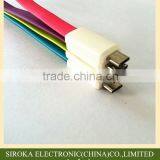 Colorful V8 Connection Flat Micro USB Cable, Jelly Flat Micro Usb Charging Cable for Mobilephone thumbnail-3
