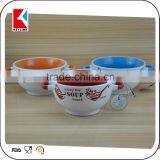 China Factory Color Glaze Custom Logo Salad Stoneware Bowl Noodle Ceramic Soup Bowl thumbnail-3