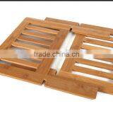 2015 X-shape Folding Nature Bamboo Magazine Display Racks Wholesale thumbnail-5