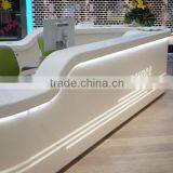 KKR Acrylic Solid Surface Reception Desks With Led Light thumbnail-3