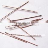 Nickel Free Red Copper Flat Color Head Pins(HPR5.0cm-NF)