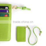 2014 beautiful color trendy leather new credit card holder