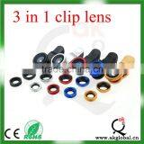 180 Degree Fish-Eye Lens+Wide Angle Lens+Micro Lens 3-in-1 Camera Lens Kits for IPhone 5 thumbnail-5