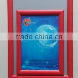 Advertising aluminum wall hanged photo frame red poster frame moulding